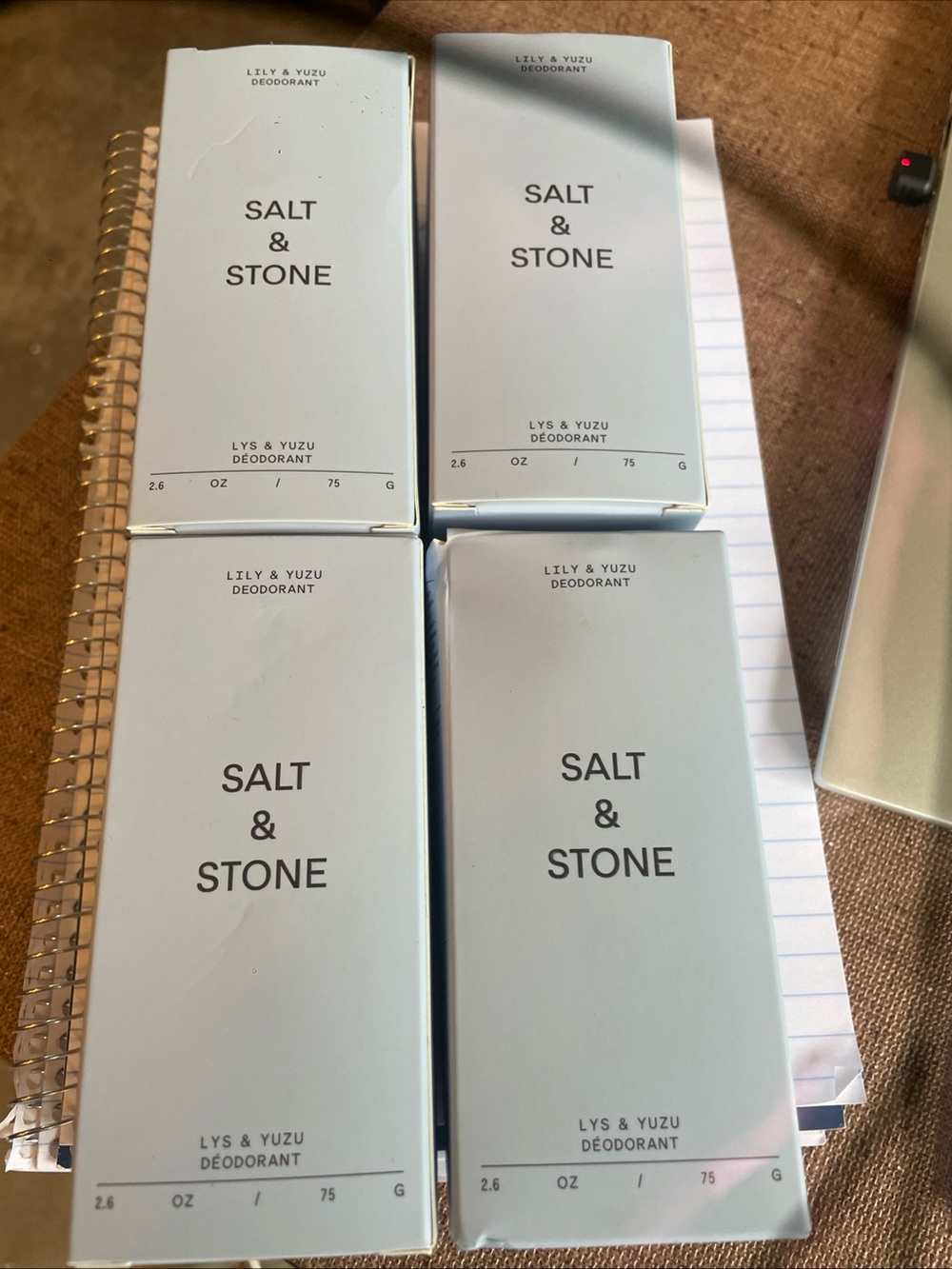 Lot of 4 Salt & Stone Lily & Yuzu Deodorant Set - BRAND NEW - Picture 6 of 6